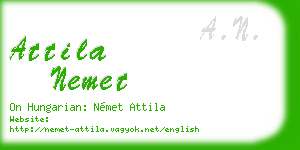attila nemet business card